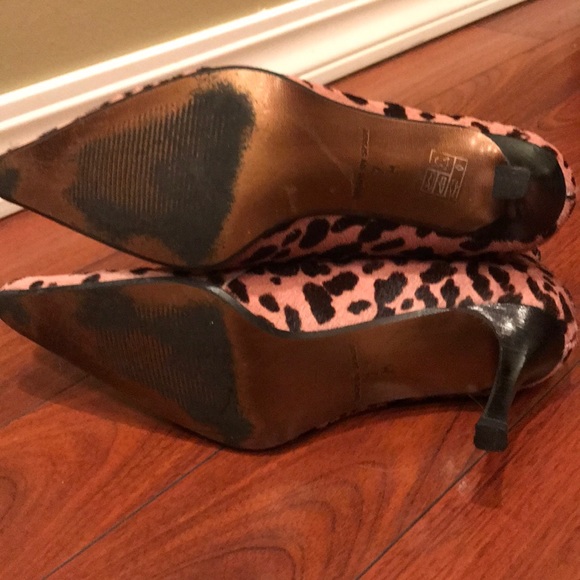 Costa Blanca pink leopard fur ankle boots - Picture 6 of 7